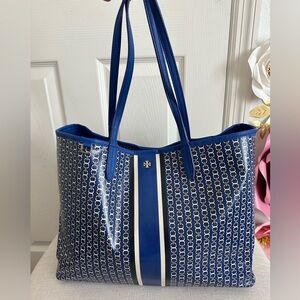 Tory Burch Gemini Link Tote Blue